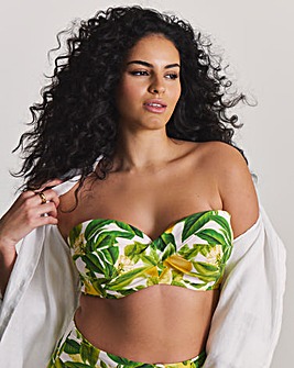 MAGISCULPT Twist Front Underwired Bandeau Bikini Top