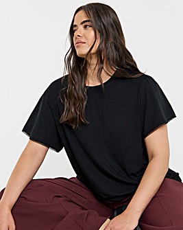 Black Angel Sleeve T-Shirt