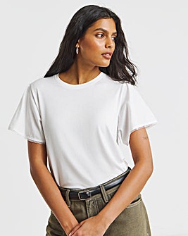 White Angel Sleeve T-Shirt