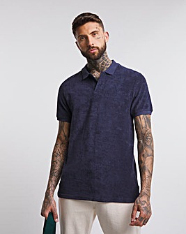 Revere Collar Terry Towelling Polo Long