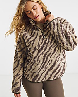Sweaty Betty Plush Half Zip Printed Fleece