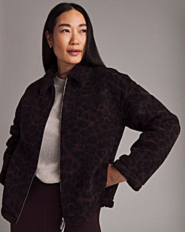 Sweaty Betty Plush Collared Printed Fleece