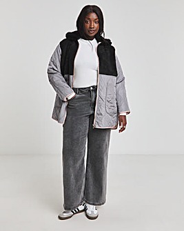 Grey Reversible 2 in 1 Hybrid Coat