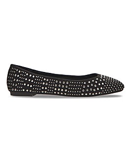 Horley Studded Ballerina Shoes Wide E Fit