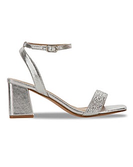 Heeled Diamante Sandals Extra Wide Fit