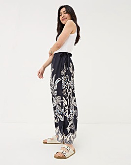 FatFace Blakeley Damask Placement Midi Skirt