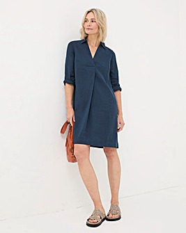 FatFace Mina Linen Blend Tunic Dress