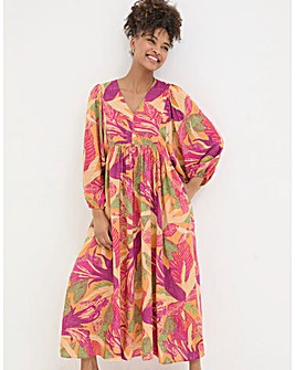 FatFace Jocelyn Tropical Floral Midi Dress