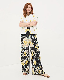 FatFace Citrus Floral Wide Leg