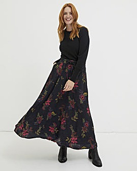 FatFace Amelie Floral Midi Skirt