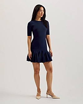 Ted Baker Alzann Fit and Flare Knitted Mini Dress