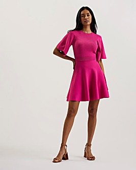 Ted Baker Oliviha Rib Engineered Skater Dress