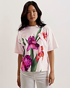 Ted Baker Besalu Printed Boxy Tee