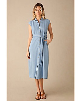 Ro&Zo Denim Shirt Dress