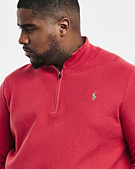 Polo Ralph Lauren Red Zip Neck Jumper