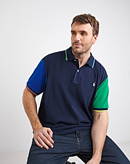 Polo Ralph Lauren Navy Multi Short Sleeve Polo Shirt