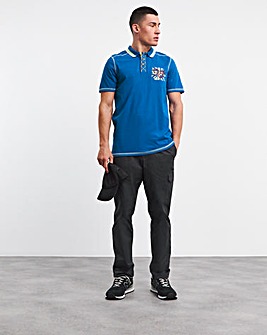 Joe Browns Badged Polo Shirt Long Length