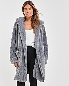 Pretty Secrets Oversized Fleece Cardigan