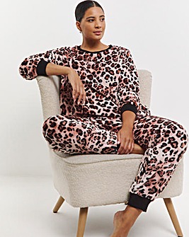 Pretty Secrets Animal Print Fleece Twosie