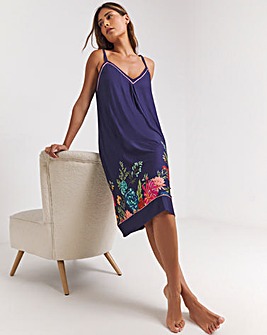 Pretty Secrets Viscose Floral Border Nightie