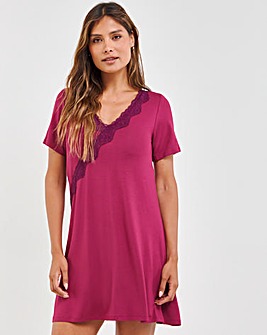 Pretty Secrets Viscose And Lace Hidden Support Nightie