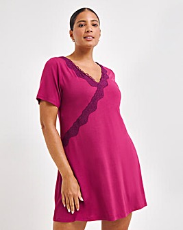 Pretty Secrets Viscose And Lace Hidden Support Nightie