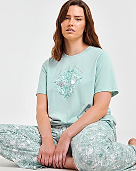 Woodland Graphic Tee Pyjama Set