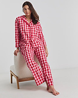 Gingham Valentines Cherry Pyjama Set