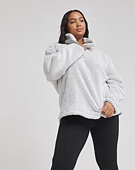 Pretty Secrets Funnel Neck Fleece Snuggle Top