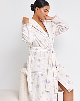 Pretty Secrets Fleece Midi Dressing Gown