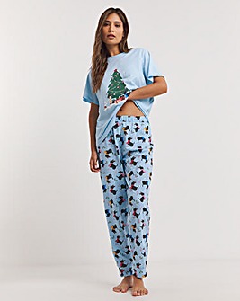 Pretty Secrets Christmas Value Cuffed Pyjama Set