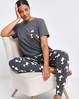 Pretty Secrets Christmas Scotty Dog Value Pyjama Legging Set