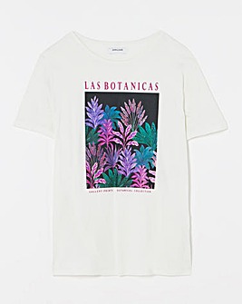 Graphic Tee Pyjama Set Floral Print