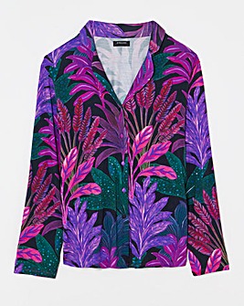 Floral Print Button Through Pyjama Set