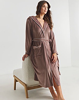 Pretty Secrets Velour Ribbed Maxi Gown