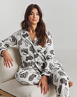 Pretty Secrets Button Through Cotton Pyjama Set