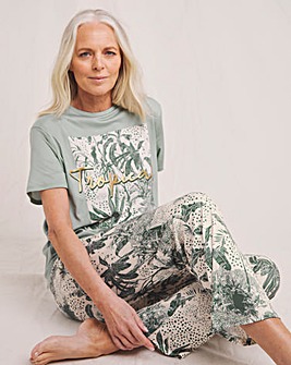 JD Williams Palm Print Pyjama Set