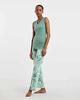 Leaf Print Value Pyjama Set