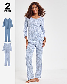 Floral Value 2 Pack Pyjama Set