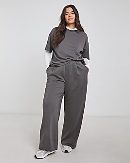 Slate Grey Luxe Modal Scuba Joggers