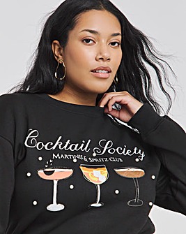 Black Cocktail Society Pearl Sweatshirt