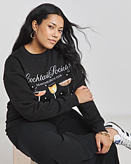 Black Cocktail Society Pearl Sweatshirt