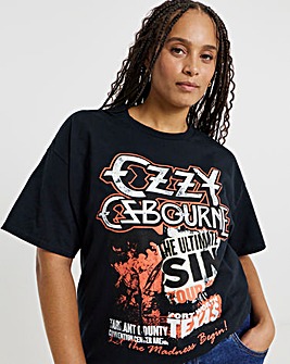 Black Ozzy Osbourne License T-Shirt