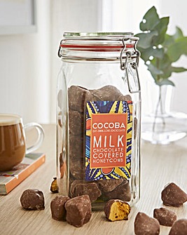 Cocoba Milk Chocolate Covered Honeycomb Jar