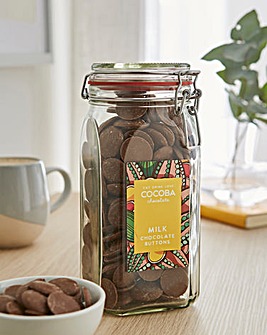 Cocoba Salted Caramel Chocolate Buttons Jar