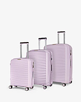 Rock Sunwave 3pc Suitcase Set - Lilac