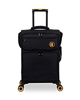 IT Luggage Simultaneous Connectable Cabin Suitcase - Black