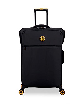 IT Luggage Simultaneous Connectable Medium Suitcase - Black