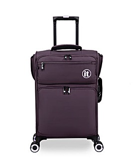 IT Luggage Simultaneous Connectable Cabin Suitcase - Plum Perfect