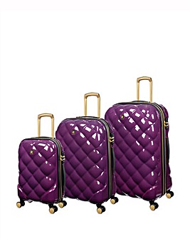 IT Luggage St Tropez Trois 3pc Suitcase Set - Potent Purple